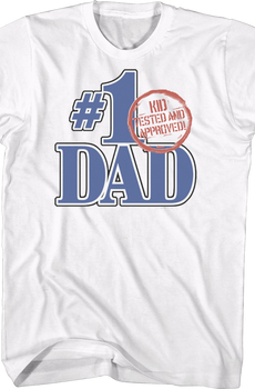 #1 Dad Kid Tested And Approved Father's Day T-Shirt