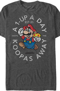 1-Up A Day Super Mario Bros. T-Shirt