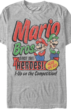 1-Up on the Competition Super Mario Bros. Nintendo T-Shirt