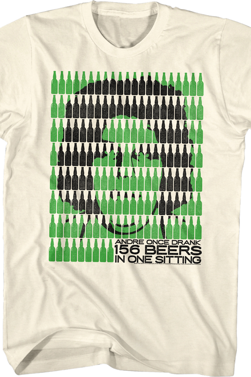 156 Beers In One Sitting Andre The Giant T-Shirtmain product image