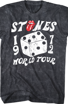 1972 World Tour Rolling Stones Mineral Wash T-Shirt