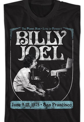 1975 Concert Billy Joel T-Shirt