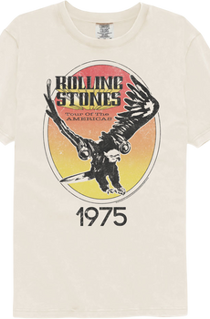 1975 Tour Of The Americas Rolling Stones Comfort Colors Brand T-Shirt