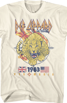 1983 Pyromania Tour Def Leppard T-Shirt