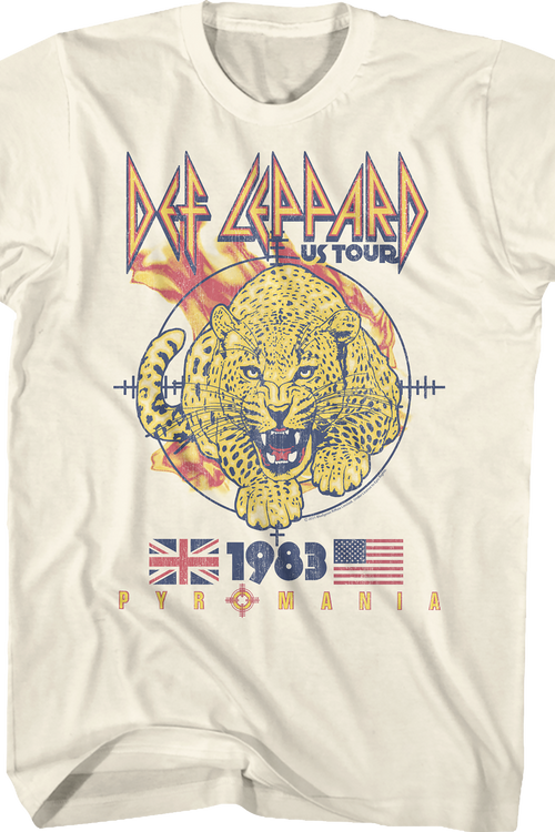 1983 Pyromania Tour Def Leppard T-Shirtmain product image