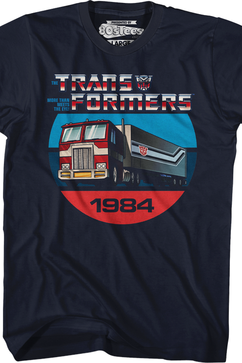 1984 Optimus Prime Truck Mode Transformers T-Shirtmain product image