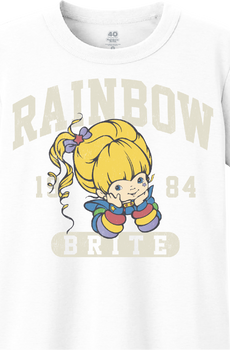 1984 Rainbow Brite Crop Top