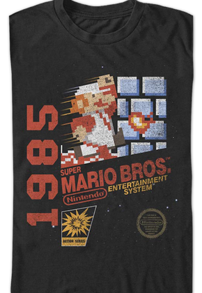 1985 Cartridge Art Super Mario Bros. T-Shirt