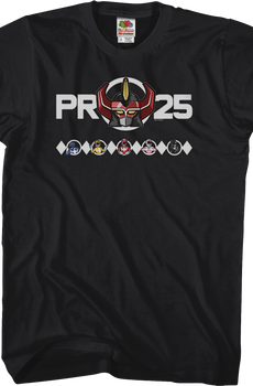 25th Anniversary Mighty Morphin Power Rangers T-Shirt