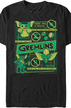 3 Rules Gremlins T-Shirt