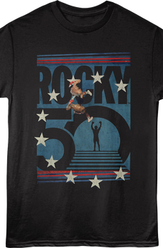 50th Anniversary Boxing Ring Rocky T-Shirt