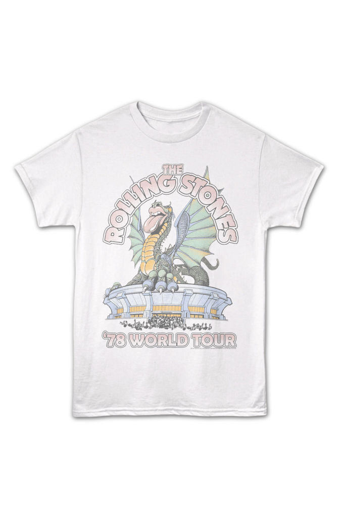 78 World Tour Dragon Poster Rolling Stones T-Shirt