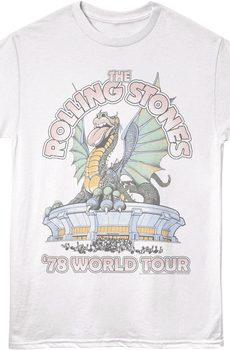 '78 World Tour Dragon Poster Rolling Stones T-Shirt