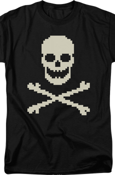 8-Bit Skull And Crossbones T-Shirt