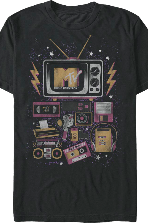 80s Electronics Collage MTV Shirtmain product image