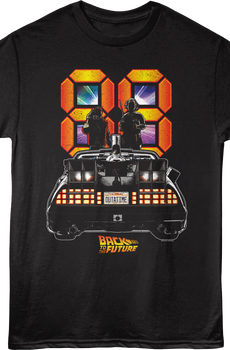 88 MPH Silhouettes Back To The Future T-Shirt