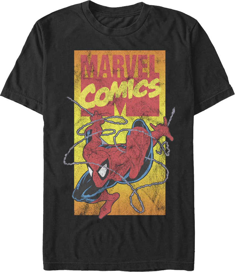 90s Marvel Comics Logo Spider-Man T-Shirt