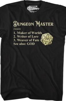 Dungeon Master Definitions T-Shirt
