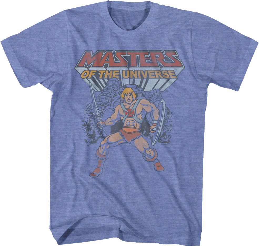 He-Man Castle Grayskull Hero Pose Masters of the Universe T-Shirt