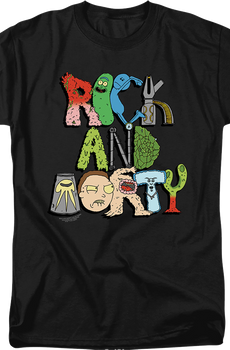 Illustrated Logo Rick And Morty T-Shirt