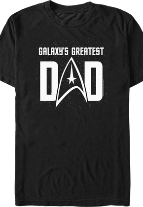 Galaxy's Greatest Dad Star Trek T-Shirt