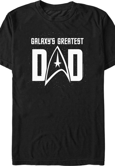 Galaxy's Greatest Dad Star Trek T-Shirt