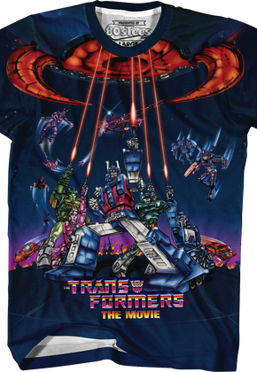 Classic 1986 Movie Poster Transformers T-Shirt