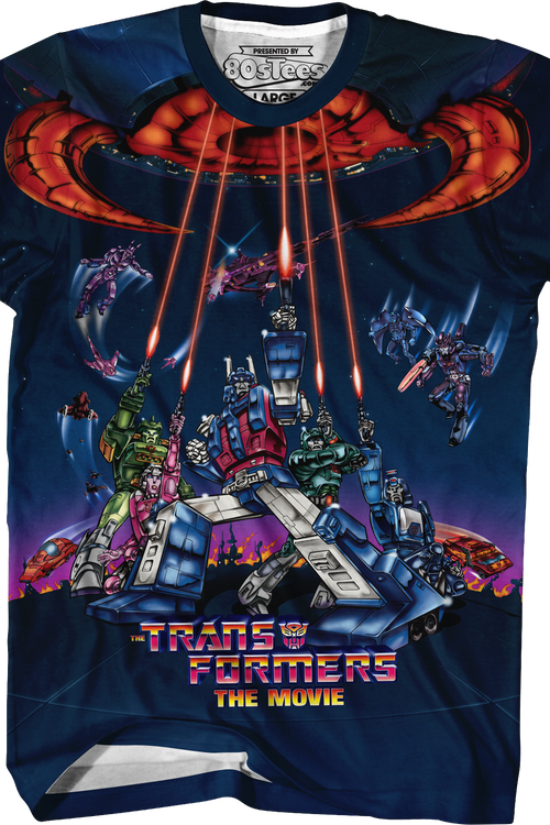 Classic 1986 Movie Poster Transformers T-Shirtmain product image