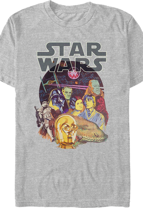 A New Hope Cast Collage Star Wars T-Shirt