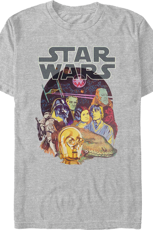 A New Hope Cast Collage Star Wars T-Shirtmain product image