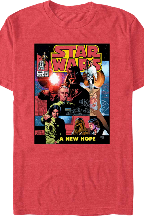 A New Hope Comic Book Cover Star Wars T-Shirtmain product image