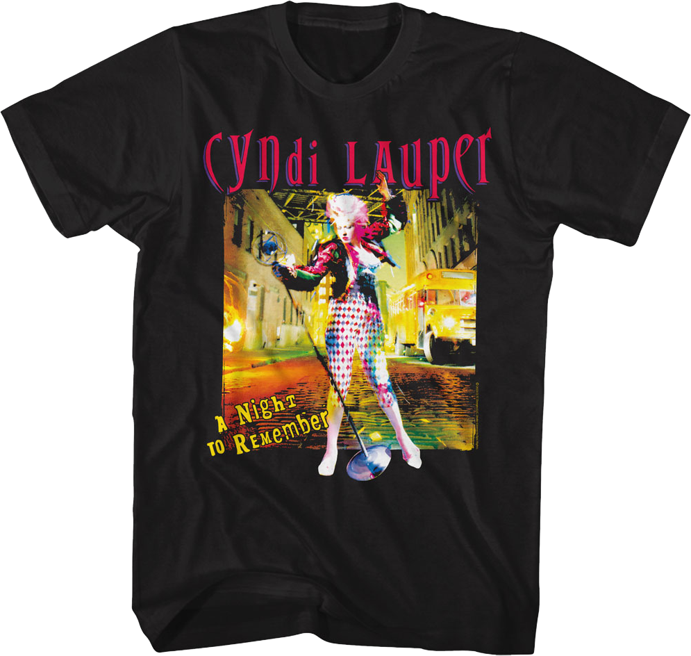 A Night To Remember Cyndi Lauper TShirt