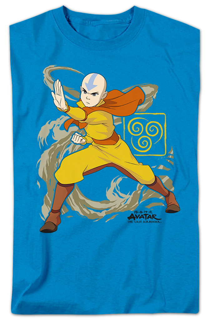 Aang Wind Blast Avatar The Last Airbender T-Shirt