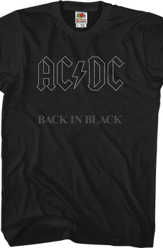 ACDC Back In Black Shirt