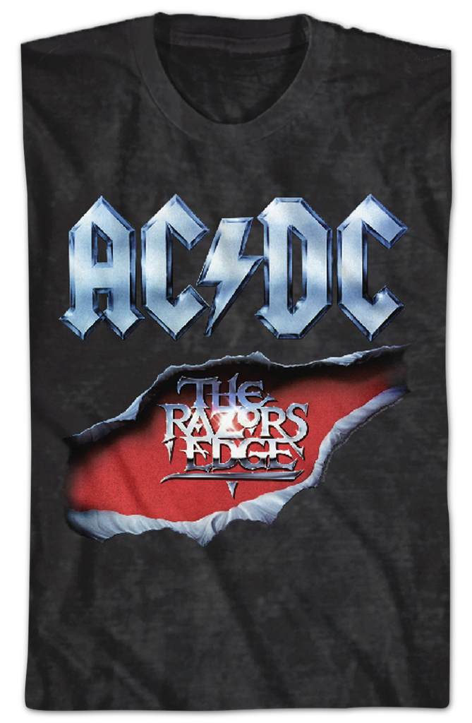 ACDC Razors Edge T-Shirt: 80s Music ACDC T-shirt