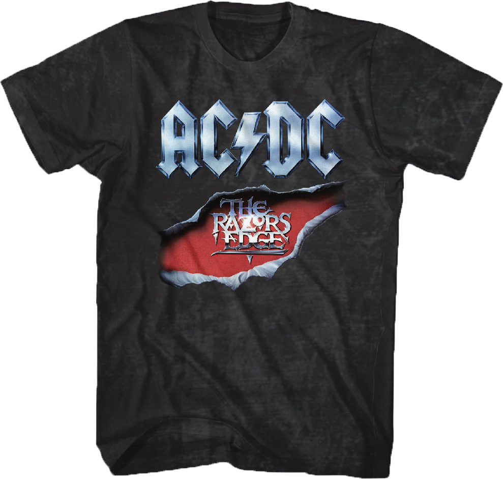 ACDC Razors Edge T-Shirt: 80s Music ACDC T-shirt
