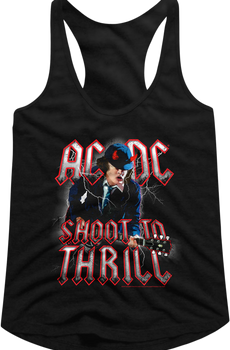 Ladies ACDC Shoot To Thrill Racerback Tank Top