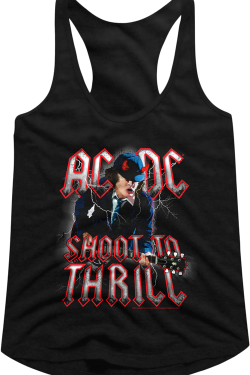 Ladies ACDC Shoot To Thrill Racerback Tank Topmain product image