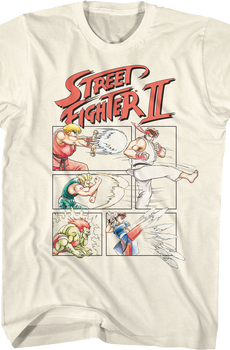 Action Panels Street Fighter II T-Shirt