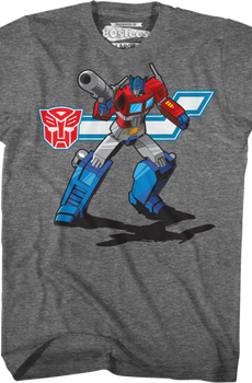 Action Pose Optimus Prime Transformers T-Shirt
