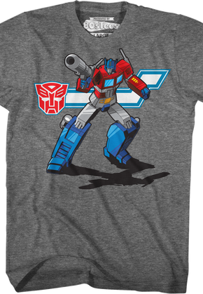 Action Pose Optimus Prime Transformers T-Shirt