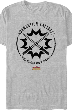 Adamantium Katanas Deadpool & Wolverine Marvel Comics T-Shirt
