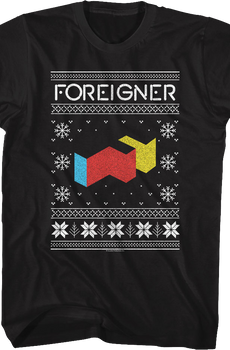 Agent Provocateur Faux Ugly Christmas Sweater Foreigner T-Shirt