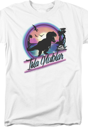 Airbrush Isla Nublar Jurassic Park T-Shirt