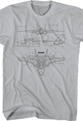 Aircraft Diagram Top Gun T-Shirt