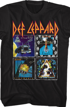 Album Covers Collage Def Leppard T-Shirt