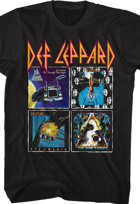 Album Covers Collage Def Leppard T-Shirt