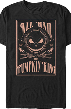 All Hail The Pumpkin King Nightmare Before Christmas T-Shirt