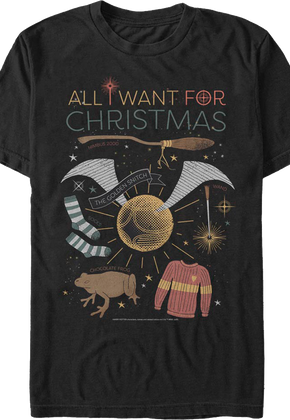 All I Want For Christmas Harry Potter T-Shirt