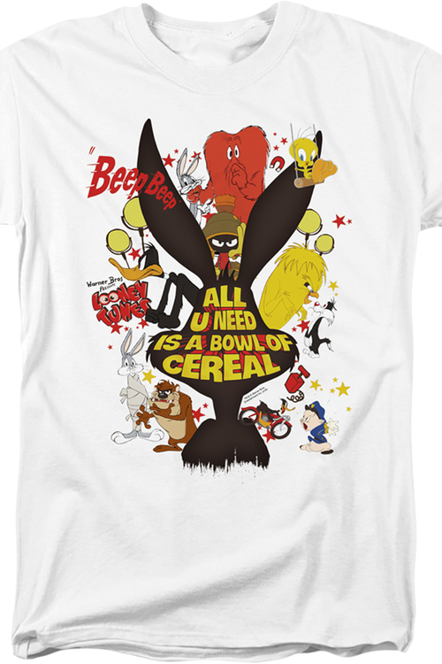 All U Need Is A Bowl Of Cereal Looney Tunes T-Shirtmain product image
